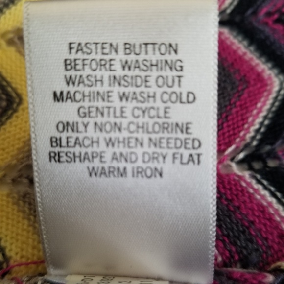 Banana Republic Chevron Striped Cardigan Sweater S - Picture 10 of 11